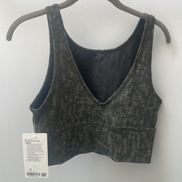 Lululemon power pivot reversible cropped tank NWT - Picture 2 of 5